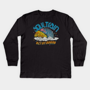 soul train Kids Long Sleeve T-Shirt